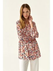 TATUUM Bluzka ze wzorem rozmiar: 40. Bluzki damskie TATUUM, s, bez wzorów, z wiskozy, klasyczne, bez kołnierzyka, bez ramiączek. Za 128.95 zł.