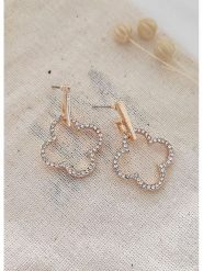 Atelier MIU Pozłacane kolczyki-wkrętki z cyrkoniami rozmiar: onesize. Żółte kolczyki damskie atelier MIU, z cyrkonią, pozłacane. Za 39.99 zł.