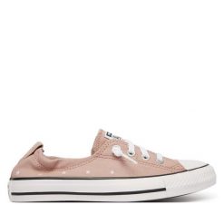 Trampki Converse. Brązowe trampki damskie Converse, bez wzorów, bez zapięcia. Za 238.99 zł.