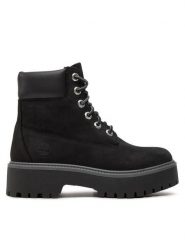 Timberland Trapery Stone Street 6In Wp TB0A5RH50151 Czarny. Czarne trapery damskie Timberland, z nubiku, bez zapięcia. Za 809.99 zł.