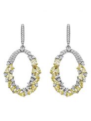 Luxenter Srebrne kolczyki-wkrętki z cyrkoniami rozmiar: onesize. Szare kolczyki damskie Luxenter, z cyrkonią, srebrne. Za 304.99 zł.