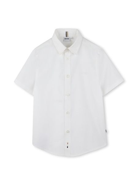 BOSS Koszula J52001 M Biały Regular Fit. Białe koszule chłopięce Boss, bez wzorów, z bawełny, bez kołnierzyka, bez ramiączek. Za 179.99 zł.