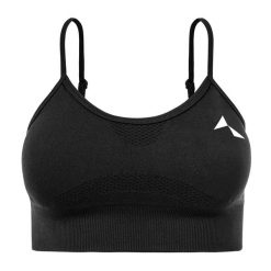 Biustonosz fitenss Carpatree Vibe Seamless. Czarne biustonosze sportowe damskie Carpatree, bez wzorów. Za 64.99 zł.