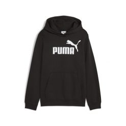 Młodzieżowa polarowa bluza z kapturem ESS z logo No. 1 PUMA Black. Czarna bluzy damskie Puma, m, bez wzorów, z polaru, z kapturem. W wyprzedaży za 154.00 zł.