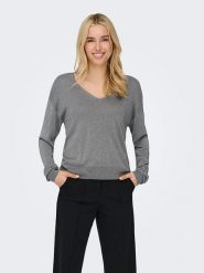 JDY Sweter "Bodilla" w kolorze szarym rozmiar: S. Szare swetry klasyczne damskie JDY, s, bez kołnierzyka. Za 75.34 zł.