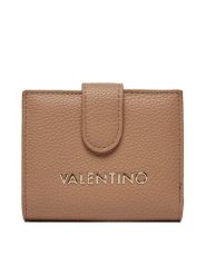 Valentino Portfel Brixton VPS7LX215 Beżowy. Brązowe portfele damskie Valentino, bez wzorów, ze skóry. Za 159.99 zł.