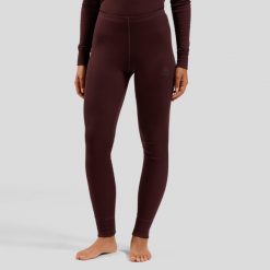 Spodnie termoaktywne damskie ODLO Active Warm Bl Bottom Long. Czerwone spodnie sportowe damskie ODLO, na zimę, s, bez wzorów, z materiału, narciarskie. Za 209.99 zł.