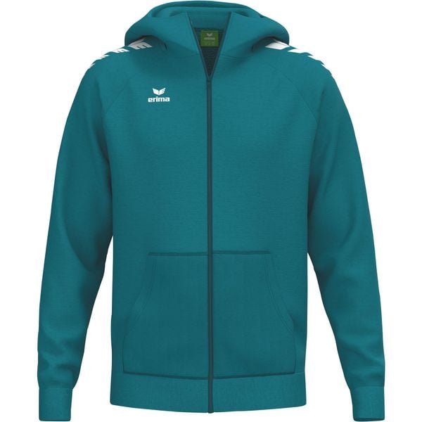 Niebieska kurtka z kapturem Erima Cmpt Wings. Niebieskie kurtki damskie 575 FACTORY, l, bez wzorów, z materiału, z kapturem. Za 225.00 zł.