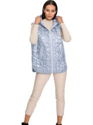 Heine Kamizelka pikowana w kolorze błękitnym rozmiar: 44. Niebieskie kamizelki damskie Heine, bez wzorów, bez kaptura. Za 104.39 zł.