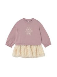 Mayoral Sukienka dzianinowa 2912 Różowy Regular Fit. Czerwone sukienki dziewczęce Mayoral, bez wzorów, z bawełny, bez ramiączek, proste. Za 149.99 zł.