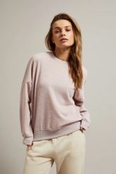Bluza z odkrytymi plecami różowa. Czerwone bluzy damskie MOODO, m, bez wzorów, z bawełny, bez kaptura. W wyprzedaży za 43.99 zł.