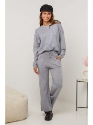 Soft Cashmere 2-częściowy zestaw w kolorze szarym rozmiar: 38/40. Szare swetry klasyczne damskie Soft Cashmere, z kaszmiru, bez kołnierzyka. Za 168.06 zł.