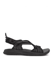 Columbia Sandały Sandal BL0102 Czarny. Czarne sandały damskie Columbia, bez wzorów, z materiału, bez obcasa, bez zapięcia. Za 244.79 zł.