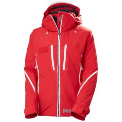 Damska kurtka narciarska Helly Hansen Acer Ins. Czerwone kurtki damskie Helly Hansen, na zimę, bez wzorów, bez kaptura. Za 2,188.50 zł.