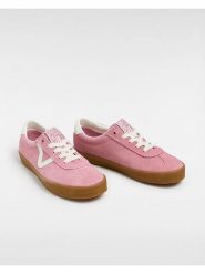 Vans Skórzane sneakersy w kolorze jasnoróżowym rozmiar: 37. Różowe obuwie sportowe damskie Vans, bez zapięcia. Za 131.74 zł.
