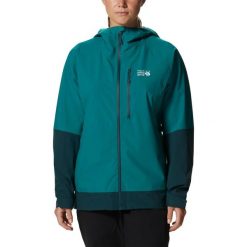 Kurtka turystyczna damska Mountain Hardwear Stretch Ozonic. Niebieskie kurtki damskie Mountain Hardwear, na zimę, s, bez wzorów, bez kaptura. Za 999.00 zł.