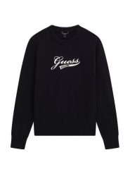 Guess Sweter L6YR10 Z0888 Czarny Regular Fit. Czarne swetry chłopięce Guess, z bawełny, bez kołnierzyka. Za 194.99 zł.