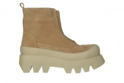 Botki Bayla-200 124 4172 A-101 200008, Beżowy, Skóra naturalna - 39. Brązowe botki damskie Bayla, ze skóry, bez obcasa, na platformie, bez zapięcia. W wyprzedaży za 269.10 zł.