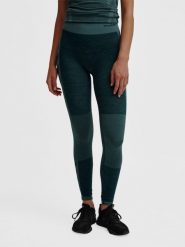Damskie legginsy bezszwowe z wysokim stanem Hummel Clea. Zielone legginsy damskie Hummel, xs, bez wzorów, z materiału. Za 172.20 zł.