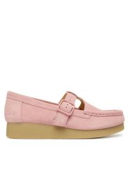 Clarks Półbuty WallabeeEVOBar 26184614 Różowy. Czerwone półbuty damskie Clarks, bez wzorów, ze skóry, bez obcasa, na płaskiej podeszwie, bez zapięcia. Za 479.99 zł.