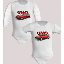 Fiat Uno — body. Body niemowlęce nikiniki, bez wzorów, z bawełny, bez kołnierzyka, bez ramiączek. W wyprzedaży za 50.15 zł.