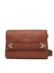 Guess Torebka Gregoria HWBG85 46200 Brązowy. Brązowe listonoszki damskie Guess, z aplikacjami, ze skóry, bez dodatków. Za 369.99 zł.