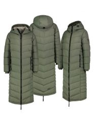 Sublevel Płaszcz pikowany w kolorze oliwkowym rozmiar: M. Brązowe płaszcze damskie Sublevel, m, bez wzorów, bez kaptura. Za 332.24 zł.