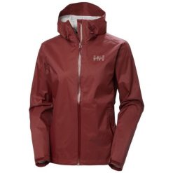 Damska kurtka wodoodporna Helly Hansen Loke Terra. Czerwone kurtki damskie Helly Hansen, bez wzorów, bez kaptura. Za 631.00 zł.