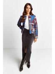 Rich & Royal Kardigan w kolorze niebiesko-brązowym rozmiar: XL. Niebieskie kardigany damskie Rich & Royal, xl, bez wzorów, z wełny. Za 343.45 zł.