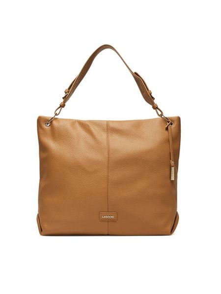 Lasocki Torebka C-LSK-L-007-08 Beżowy. Brązowe shopper bag Lasocki, bez wzorów, z materiału, bez dodatków. Za 199.99 zł.