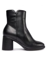ECCO Botki Sculpted Lx 55 22261301001 Czarny. Czarne botki damskie ECCO, ze skóry, bez obcasa, na słupku, bez zapięcia. Za 699.99 zł.