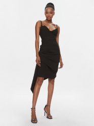 MVP Wardrobe Sukienka koktajlowa Manzoni MVPI3AB117.0XXXXXX Czarny Feminine Fit. Czarne sukienki damskie MVP Wardrobe, bez wzorów, z syntetyku, wizytowe, bez ramiączek. Za 739.99 zł.