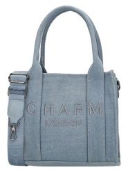 Charm Torebka w kolorze błękitnym - 26 x 21 x 13 cm rozmiar: onesize. Niebieskie torebki klasyczne damskie Charm, z materiału, przez ramię, bez dodatków. Za 86.99 zł.