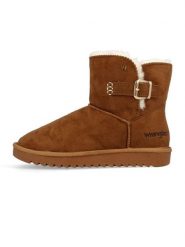 Wrangler Botki zimowe "Elsa" w kolorze jasnobrązowym rozmiar: 39. Brązowe botki damskie Wrangler, na zimę, bez obcasa, bez zapięcia. Za 211.31 zł.