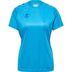 Koszulka damska Hummel Core Poly. Niebieskie bluzki damskie Hummel, xs, bez wzorów, sportowe, bez kołnierzyka, bez ramiączek. Za 137.50 zł.