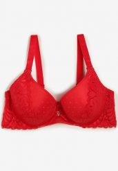 Czerwony Biustonosz Full Cup Pokryty Koronką Hiacinthia. Czerwone biustonosze Renee, bez wzorów, z koronki. Za 39.99 zł.