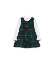 Abel & Lula Sukienka codzienna 5511 Zielony Regular Fit. Zielone sukienki dziewczęce Abel & Lula, bez wzorów, z syntetyku, bez ramiączek, proste. Za 179.99 zł.