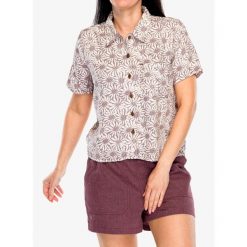 Koszula turystyczna damska Royal Robbins Camino Pucker S/S. Brązowe koszule damskie ROYAL ROBBINS, s, bez wzorów, casualowe, bez kołnierzyka, bez ramiączek. Za 272.99 zł.