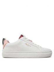 Pepe Jeans Sneakersy PLS00017 Biały. Białe obuwie sportowe damskie Pepe Jeans, z jeansu, bez zapięcia. Za 289.99 zł.