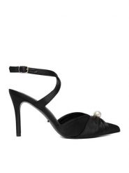 DeeZee Szpilki CEO-CD23029-13 Czarny. Czarne szpilki damskie DeeZee, bez wzorów, z materiału, bez obcasa, na szpilce, bez zapięcia. Za 149.99 zł.