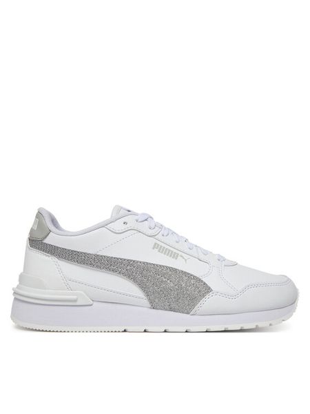 Puma Sneakersy St Runner V4 Sl Glitter Jr 401586 01 Biały. Białe buty sportowe dziewczęce Puma, bez wzorów, ze skóry, bez zapięcia. Za 159.99 zł.