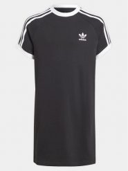 Adidas Sukienka codzienna adicolor IM3902 Czarny Loose Fit. Czarne sukienki dziewczęce Adidas, bez wzorów, z bawełny, bez ramiączek, proste. Za 199.99 zł.