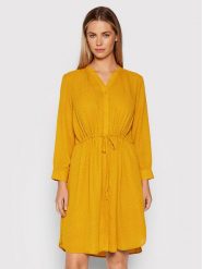 Selected Femme Sukienka koszulowa Damina 16059977 Żółty Regular Fit. Żółte sukienki damskie Selected Femme, bez wzorów, z syntetyku, bez ramiączek. Za 199.99 zł.