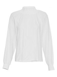 MOSS COPENHAGEN Bluzka "Derya" w kolorze białym rozmiar: XL. Białe bluzki damskie Moss Copenhagen, xl, bez wzorów, z wiskozy, bez kołnierzyka, bez ramiączek. Za 74.63 zł.