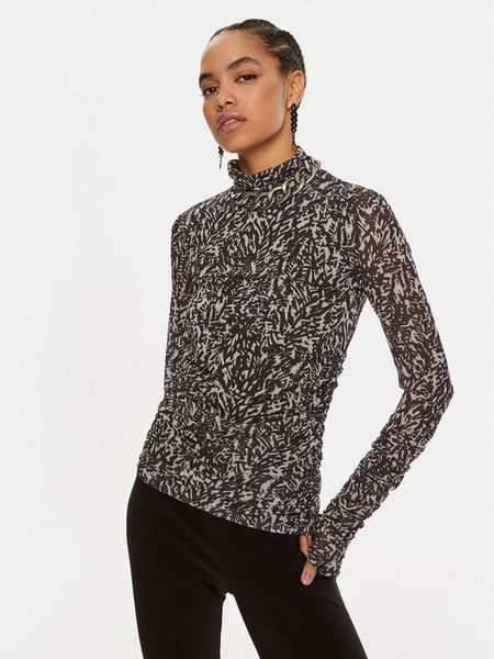 Patrizia Pepe Bluzka 8M1621 J221-YA19 Czarny Slim Fit. Czarne bluzki damskie Patrizia Pepe, m, bez wzorów, z syntetyku, bez kołnierzyka, bez ramiączek. Za 459.99 zł.