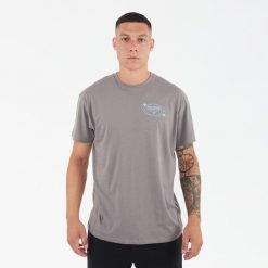 Koszulka bawełniana BIGGER szara. Szare bluzki damskie LEGEA, bez wzorów, z bawełny, sportowe, bez kołnierzyka, bez ramiączek. W wyprzedaży za 52.00 zł.