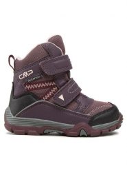 CMP Śniegowce Kids Pyry Snow Boot Wp 38Q4514 Fioletowy. Fioletowe kozaki dziewczęce CMP, bez wzorów, ze skóry, bez obcasa, bez zapięcia. Za 299.99 zł.