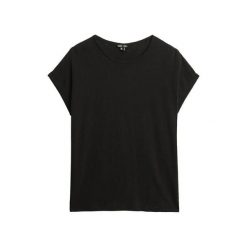 Damska koszulka o luźnym kroju Superdry Studios. Czarne bluzki damskie Superdry, bez wzorów, bez kołnierzyka, bez ramiączek. Za 110.70 zł.