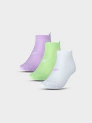4F Skarpetki treningowe przed kostkę (3-pack) damskie - multikolor 35-38. Skarpetki damskie 4F, bez wzorów, z elastanu. Za 44.99 zł.