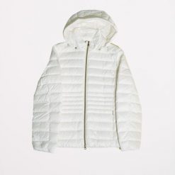 Kurtka GEOX D JAYSEN Biały. Białe kurtki damskie Geox, bez wzorów, z tkaniny, bez kaptura. Za 676.99 zł.